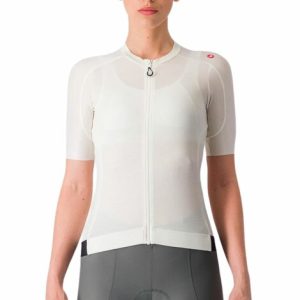 Castelli Espresso Women's Short Sleeve Cycling Jersey - SS24 - Ivory / Dark Grey / Small