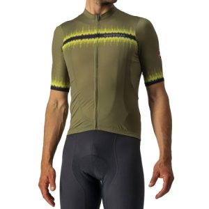Castelli Grimpeur Short Sleeve Cycling Jersey - Moss Green / Small