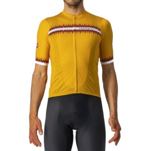 Castelli Grimpeur Short Sleeve Cycling Jersey - Mustard / XSmall