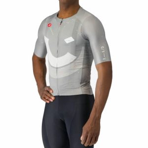 Castelli R-A/D Short Sleeve Cycling Jersey - SS24 - Multicolour Grey / Small