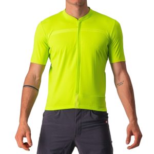 Castelli Unlimited Allroad Short Sleeve Cycling Jersey - SS22 - Electric Lime / Small