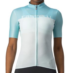 Castelli Women's Velocissima Short Sleeve Jersey (Light Aqua/Skylight) (M)