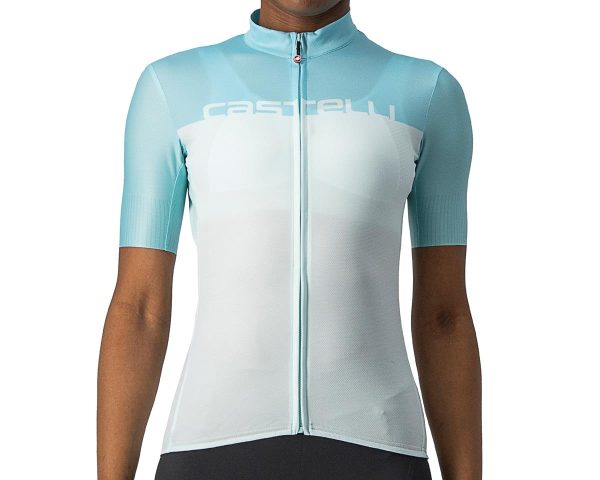 Castelli Women's Velocissima Short Sleeve Jersey (Light Aqua/Skylight) (M)