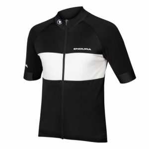 Endura FS260-Pro II Wide Fit Short Sleeve Cycling Jersey - Black / Small