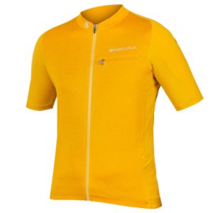 Endura GV500 Reiver Short Sleeve Cycling Jersey - Mustard / XSmall