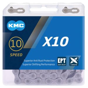 KMC X10 EPT 10 Speed Chain - Silver / 114L