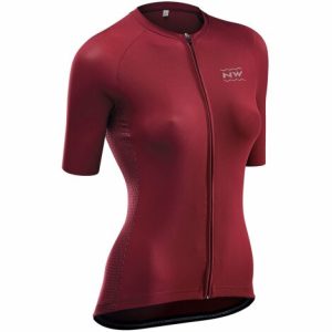 Northwave Allure Short Sleeve Women's Cycling jersey - Bordeaux / Large
