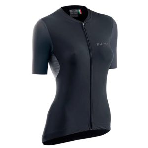 Northwave Extreme Woman's Short Sleeve Cycling Jersey - Black / Grey / Medium