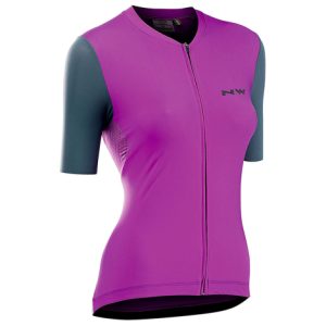Northwave Extreme Woman's Short Sleeve Cycling Jersey - Cyclamen / Anthracite / Medium