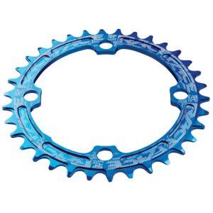 Race Face Narrow/Wide Single Chainring - Blue / 34 / 4 Arm, 104mm