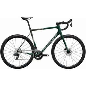 Ridley Helium Disc Rival AXS Carbon Road Bike - Racing Green Metalic / Silver / Anthracite Metallic / M