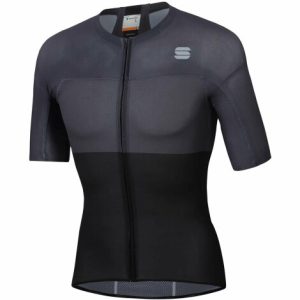 Sportful Bodyfit Pro Light Short Sleeve Cycling Jersey - Black / Anthracite / 3XLarge