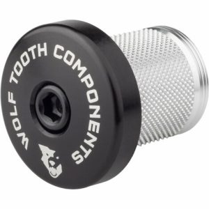Wolf Tooth Compression Plug with Integrated Spacer Stem Cap - Black