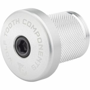 Wolf Tooth Compression Plug with Integrated Spacer Stem Cap - Silver
