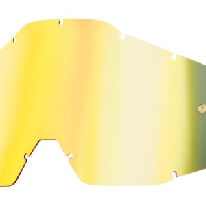 100% Replacement Lens (Gold Mirror/Smoke Anti-Fog) (For Racecraft/Accuri/Strata)