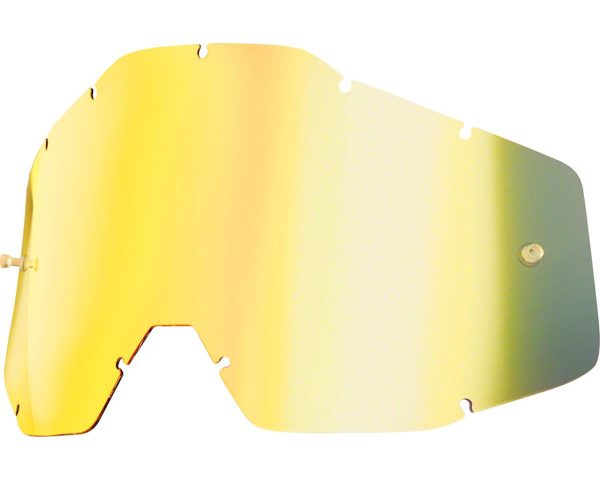 100% Replacement Lens (Gold Mirror/Smoke Anti-Fog) (For Racecraft/Accuri/Strata)