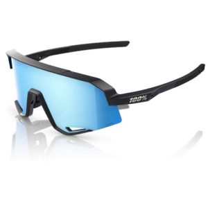 100% Slendale Sunglasses - HiPER Mirror Lens - Matt Black / HiPER Blue Multilayer