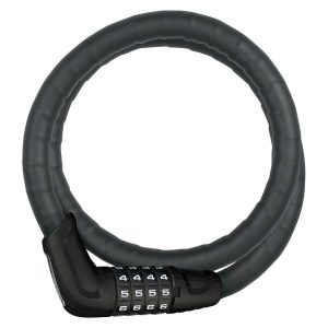 Abus Steel-O-Flex 6615C Combination Cable Lock w/ Mount (Black) (31.5")