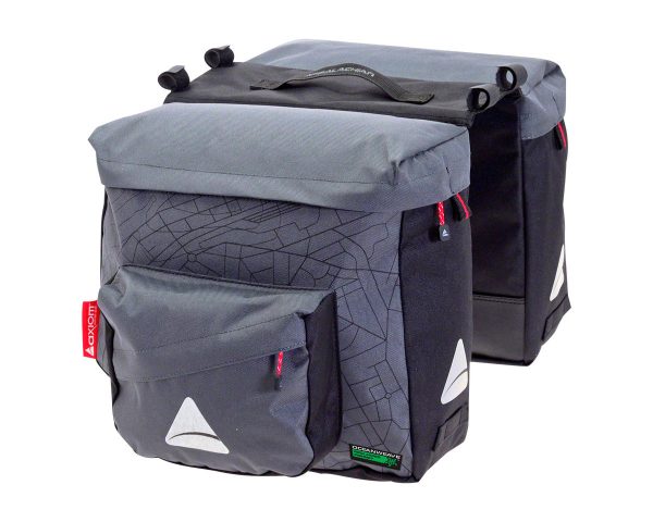 Axiom Seymour Oceanweave P25 Twin Panniers (Grey/Black)