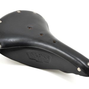 Brooks B17 Saddle (Black) (Black Steel Rails) (170mm)