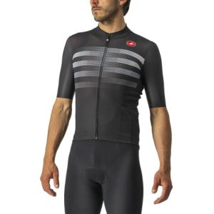 Castelli Endurance Pro Short Sleeve Cycling Jersey - SS22 - Light Black / White / Grey / XLarge