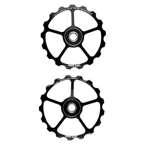 CeramicSpeed Replacement OSPW Oversized Pulley Wheels (Black) (Alloy)