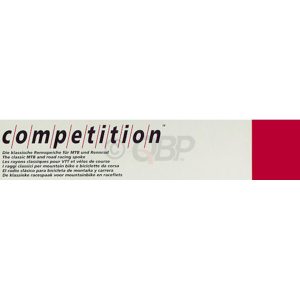 DT Swiss Competition J-bend Spoke (Silver) (2.0/1.8/2.0mm) (298mm) (Box of 100)