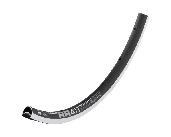 DT Swiss RR 411 Asymmetric Rim (Black) (32H) (Presta) (700c) (Tubeless)