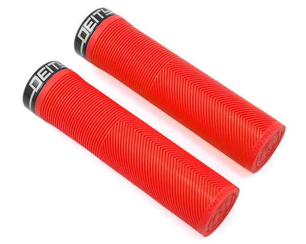 Deity Knuckleduster Lock-On Grips (Red) (132mm)