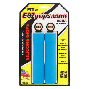 ESI Grips FIT XC Grips (Aqua)