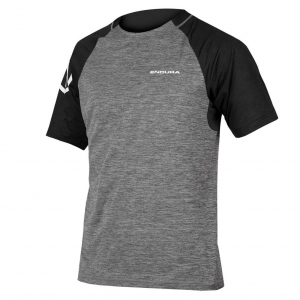 Endura | Single Track Short Sleeve Jersey Men's | Size Extra Large In Pewter | Polyester/elastane