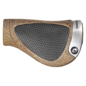 Ergon GP1 BioKork Grips (Black/Tan) (Gripshift) (L)