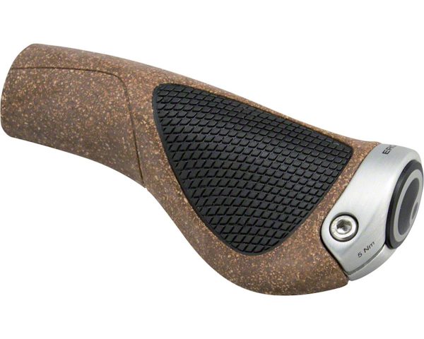 Ergon GP1 BioKork Grips (Black/Tan) (Regular) (S)