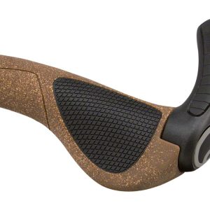 Ergon GP3 BioKork Grips (Black/Tan) (Regular) (L)