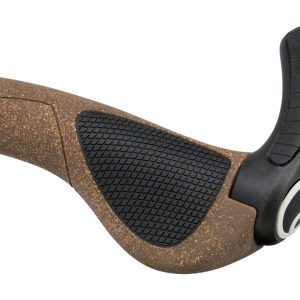 Ergon GP3 BioKork Grips (Black/Tan) (Regular) (S)