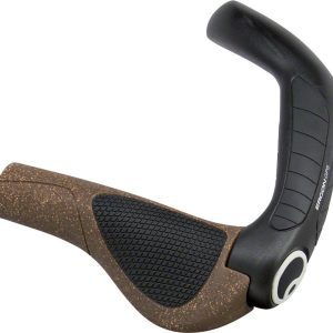 Ergon GP5 BioKork Grips (Black/Tan) (Regular) (L)