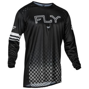 Fly Racing Youth Rayce Long Sleeve Jersey (Black) (Youth M)