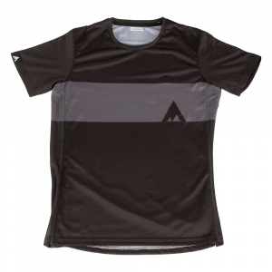 Foundation | Short Sleeve Jersey Men's | Size Extra Large In Black/grey | 100% Polyester