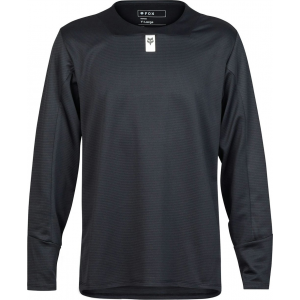 Fox Apparel | Youth Defend Long Sleeve Jersey Men's | Size Small In Black | Polyester/elastane