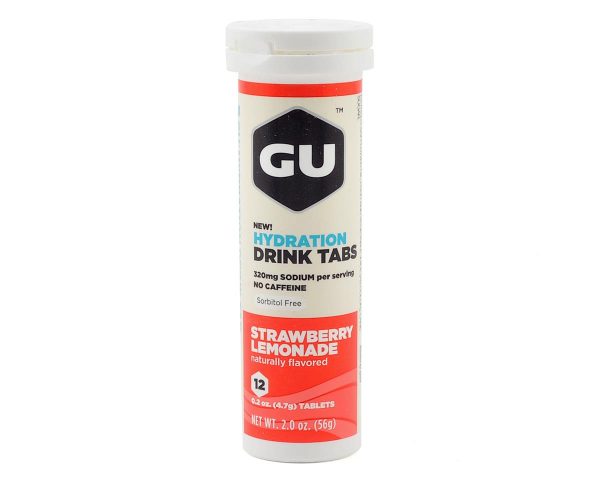 GU Hydration Drink Tablets (Strawberry Lemonade) (8 Tubes)