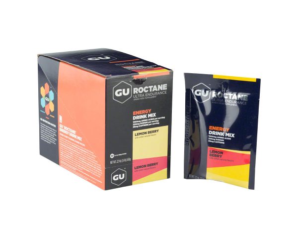 GU Roctane Energy Drink Mix (Lemon Berry w/Caffeine) (10 | 2.3oz ...