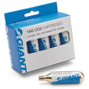 Giant Control Blast Threaded CO2 Cartridges (Silver) (10 Pack) (16g)