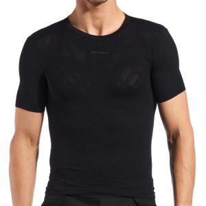 Giordana Light Weight Knitted Short Sleeve Base Layer (Black) (M/L)