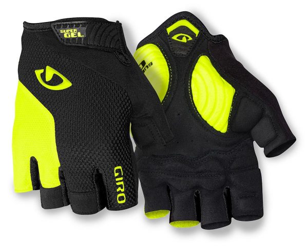 Giro Strade Dure Supergel Short Finger Gloves (Yellow/Black) (L)