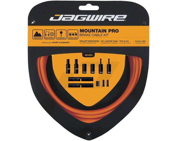 Jagwire Mountain Pro Brake Cable Kit (Orange) (Stainless) (1.5mm) (1500/2800mm) (w/ Housing)