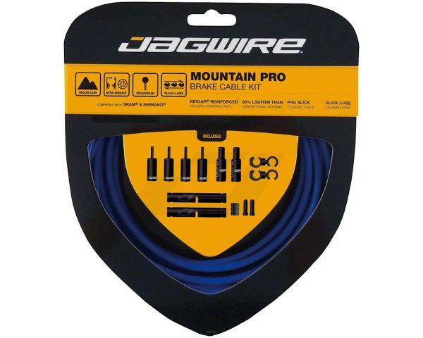 Jagwire Mountain Pro Brake Cable Kit (SID Blue) (Stainless) (1.5mm) (1500/2800mm) (w/ Housing)