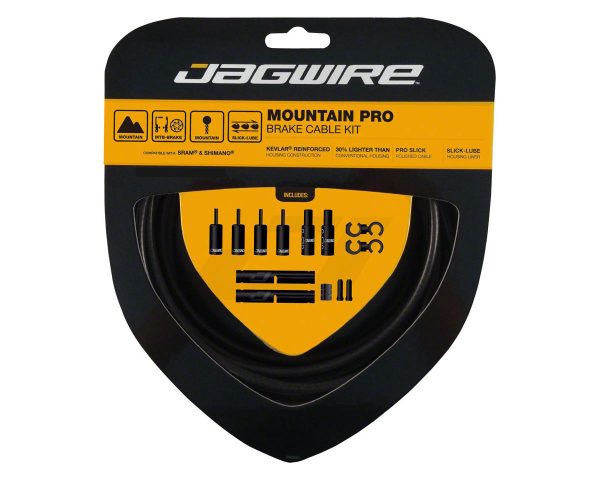 Jagwire Mountain Pro Brake Cable Kit (Stealth Black) (Stainless) (1.5mm) (1500/2800mm) (w/ Housing)