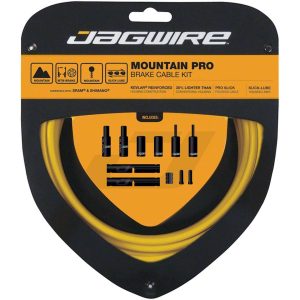 Jagwire Mountain Pro Brake Cable Kit (Yellow) (Stainless) (1.5mm) (1500/2800mm) (w/ Housing)