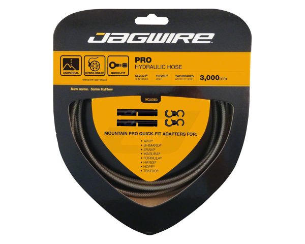 Jagwire Mountain Pro Hydraulic Disc Hose Kit (Carbon Silver) (3000mm) (Braided) (Requires Jagwire Mo