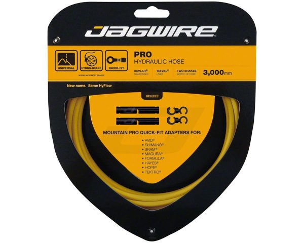 Jagwire Mountain Pro Hydraulic Disc Hose Kit (Yellow) (3000mm) (Requires Jagwire Mountain Pro Quick-